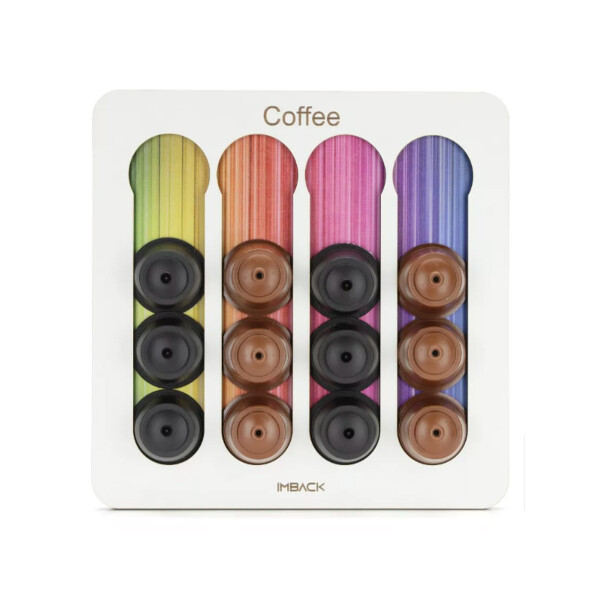 Porta Cápsulas Dolce Gusto Organizador de Pared Color Blanco y Multicolor Porta Cápsulas Dolce Gusto Organizador de Pared Color Blanco y Multicolor