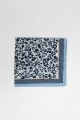 Pashmina floral bicolor celeste