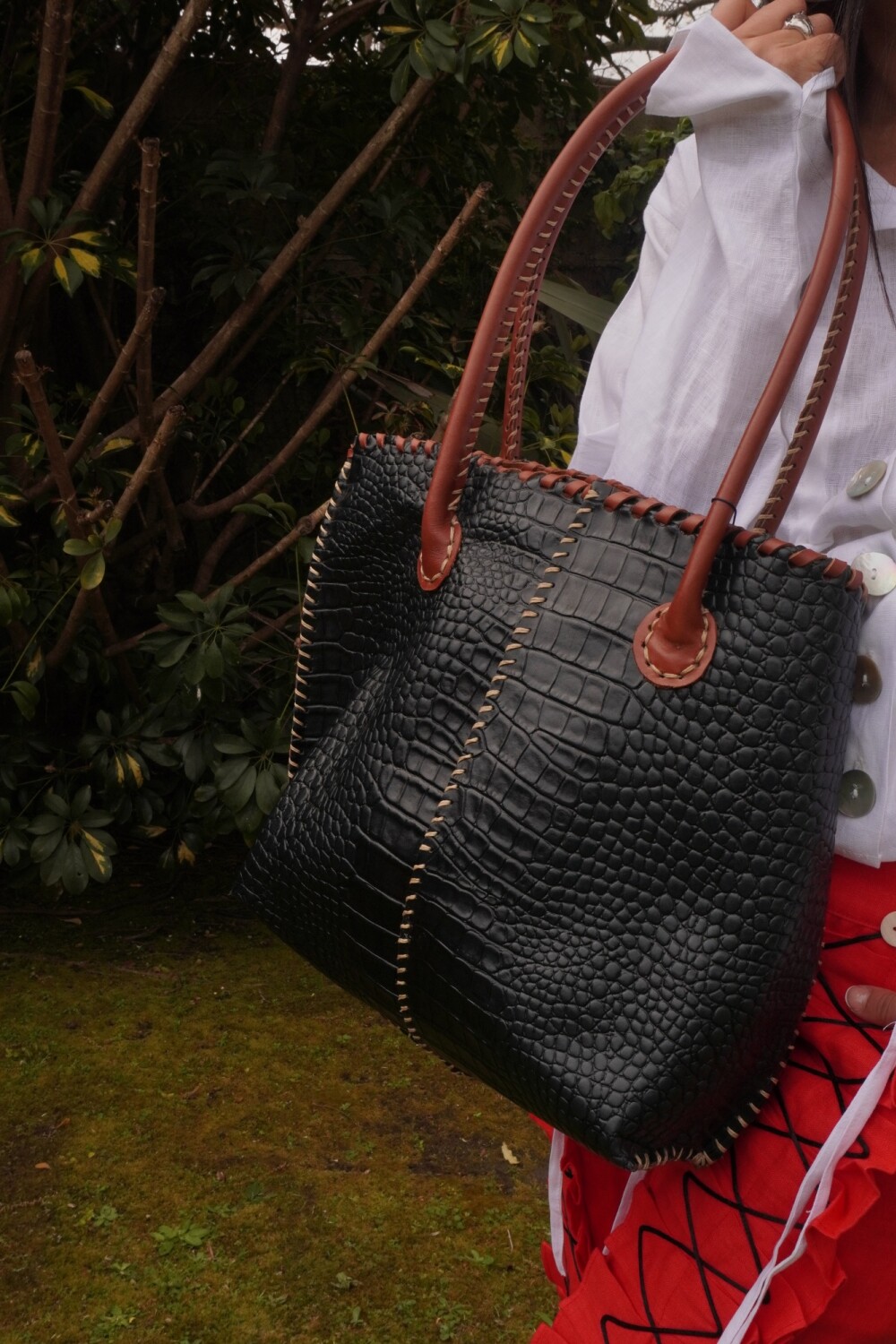 All Season Bag Dark Blue / Camel