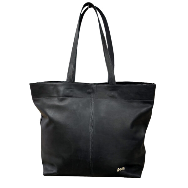 Tote Bag Mona cuero vacuno Negro