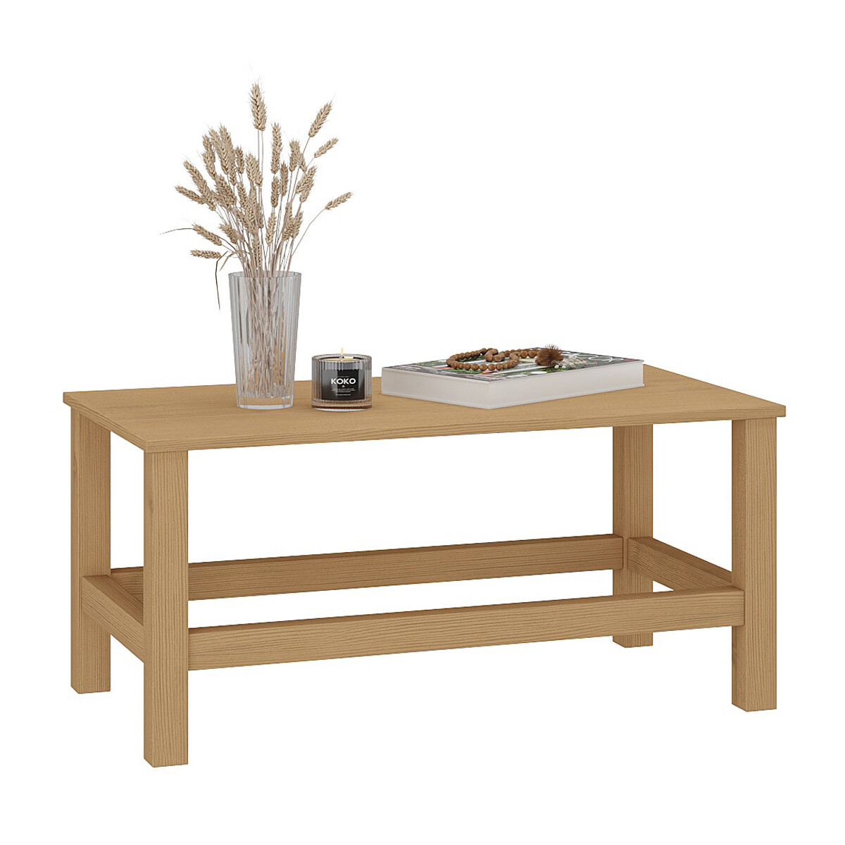 MESA DE LIVING CENTRO EN MADERA MACIZA 