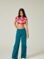 Pantalon Annua Verde Azulado