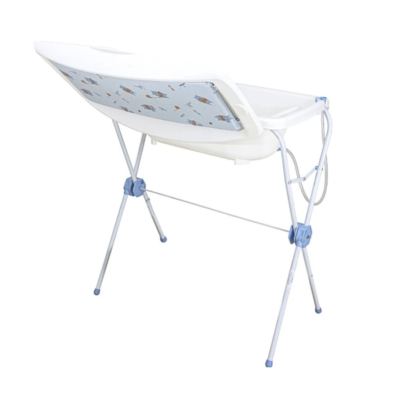 Bañito Catre Plegable para Bebe con Cambiador Bebesit Shower Azul