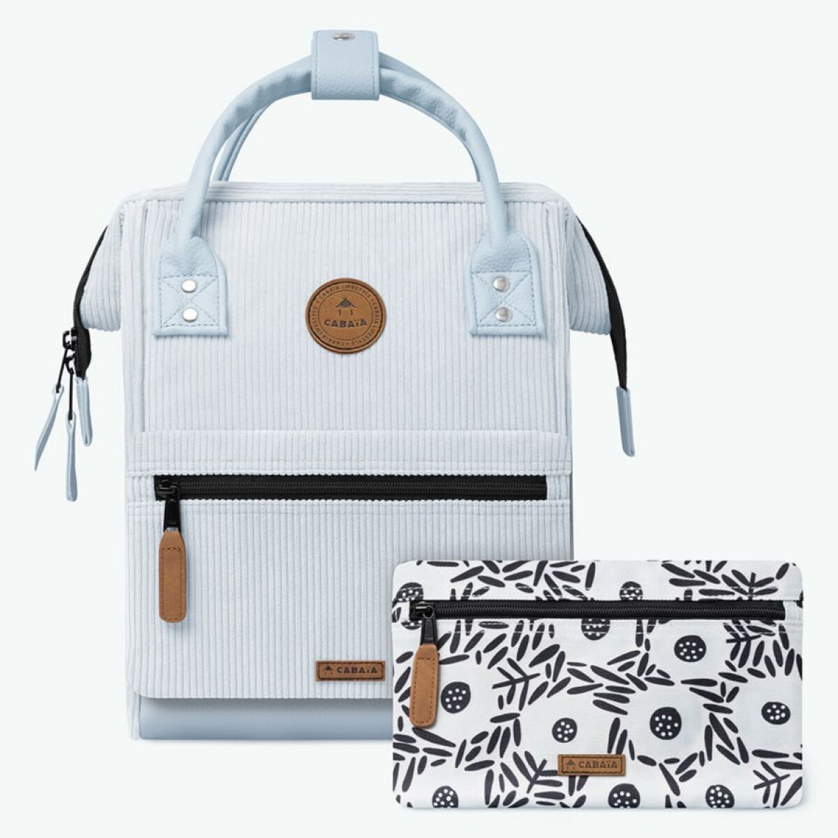 Mochila Cabaia Bodrum Small - CABA-VELREC-BOD01 - Gris Hielo-negro 