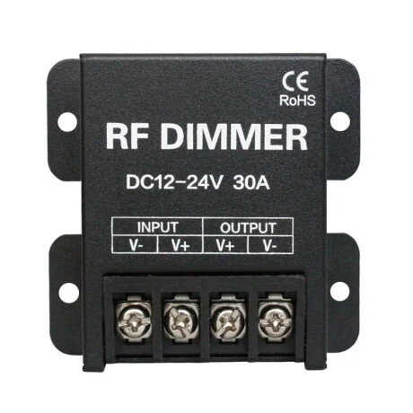 DIMMER PARA CINTA LED 12V24V 30A CON CONTROL REMOTO- 006 Dimmer para Cinta LED 12-24V con Control Remoto