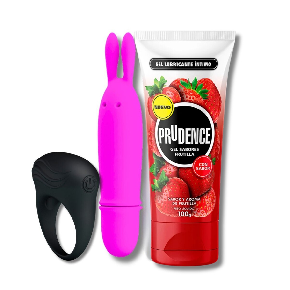 Combo Mini Vibrador + Anillo Vibrador + Gel Intimo 