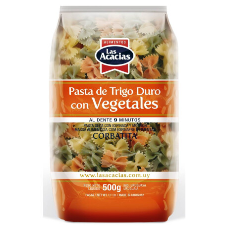 FIDEO LAS ACACIAS VEGETALES 400G CORBATA FIDEO LAS ACACIAS VEGETALES 400G CORBATA