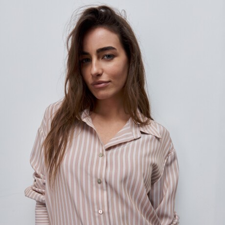 CAMISA DANAE STRIPE Beige