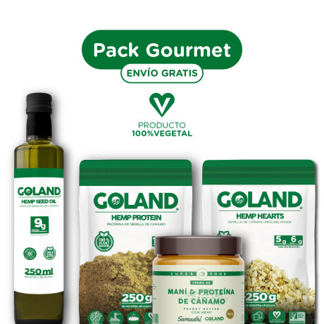 PACK GOURMET | Hemp Seed Oil 250ML + Hemp Protein 250G + Hemp Hearts 250G + Crema de Maní 190G con Proteína | ENVÍO GRATIS PACK GOURMET | Hemp Seed Oil 250ML + Hemp Protein 250G + Hemp Hearts 250G + Crema de Maní 190G con Proteína | ENVÍO GRATIS