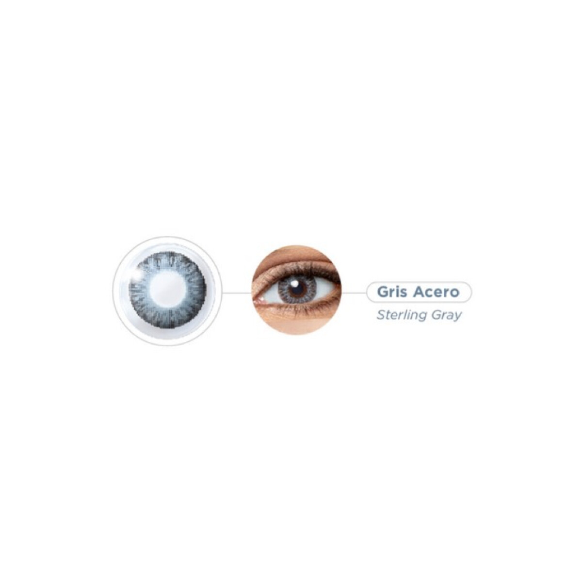 Air Optix Colors (Neutras) - Gris Acero 