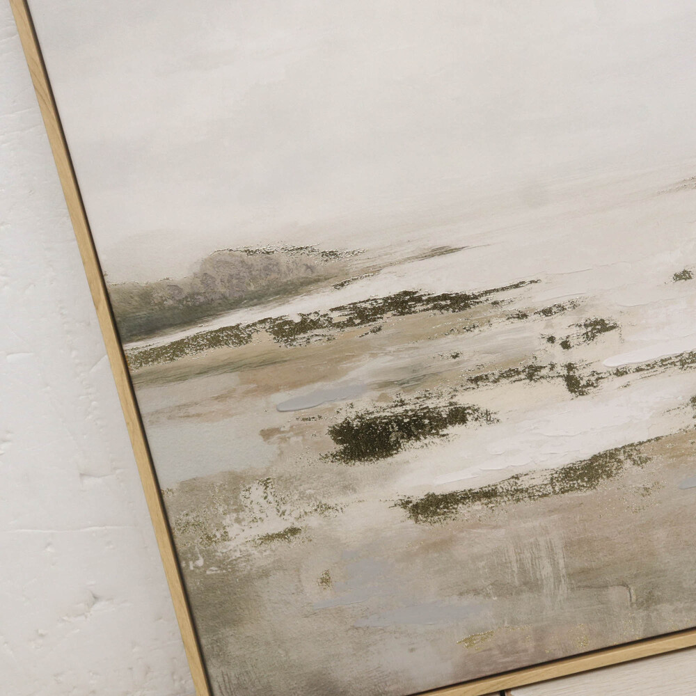 CUADRO DRIFT II, 60X60 NATURAL/BEIGE PAPEL E1P253701