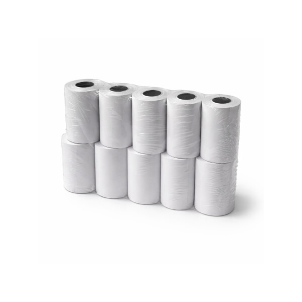 Rollo De Papel Térmico Para POS Impresora 57x40 mm Pack X10 Blanco 1