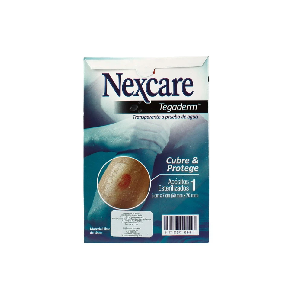 TEGADERM 6 X 7 CM.R.1624W NEXCARE UNID.