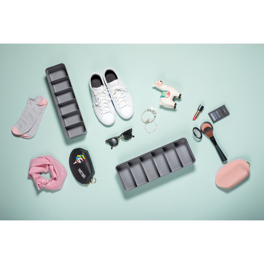 ORGANIZADOR COLMENA PLASTICO GRIS LOGIC OL1000