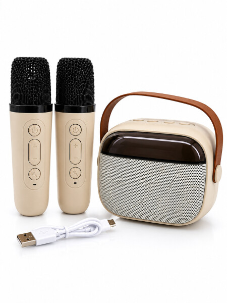 KARAOKE CON MICROFONO BLUETOOTH BLANCO