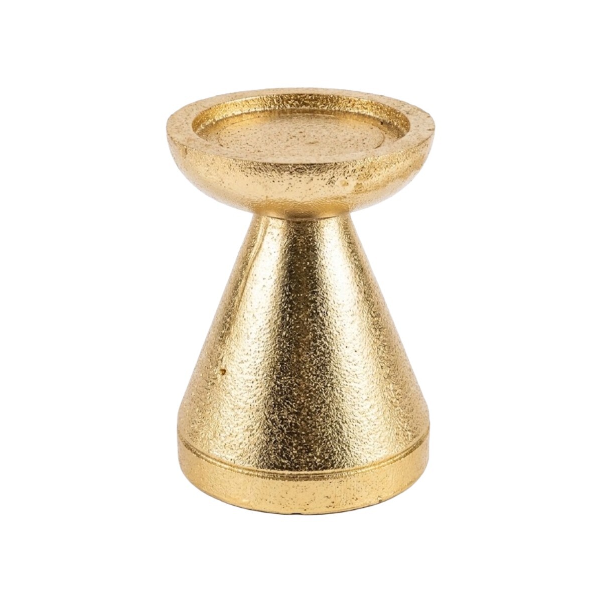 PORTA VELA DORADA 10.5X14CM 