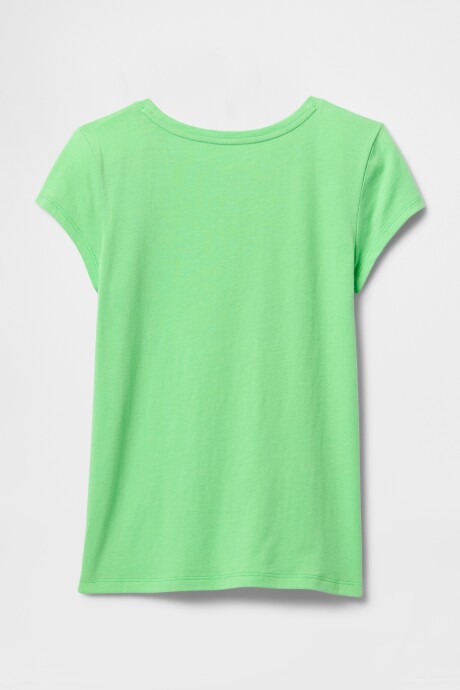 Remera Gráfico Niña Lucky Green