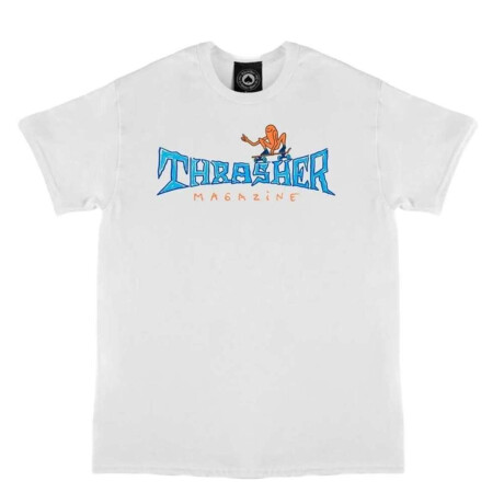 Remera Thrasher Gonz Thumbs Up Blanco