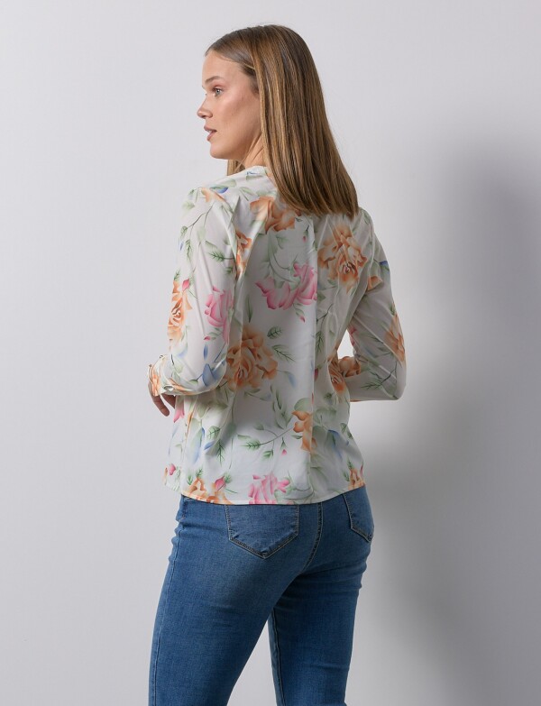 Blusa Flores CRUDO/MULTI