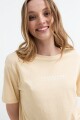Remera m/c estampada Always Summer BEIGE