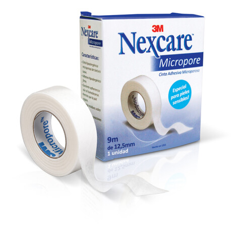 Nexcare cinta adhesiva plástica Micropore 9m de12,5 mm