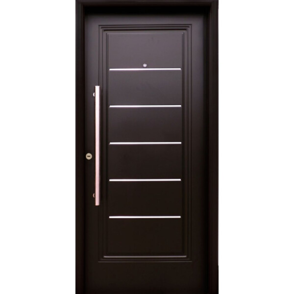 Puerta Nexo negra galva 1 (iny. machimbrado horiz.) Derecha