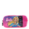 Cartuchera Barbie Hello World 2 Cierres Fucsia - Negro