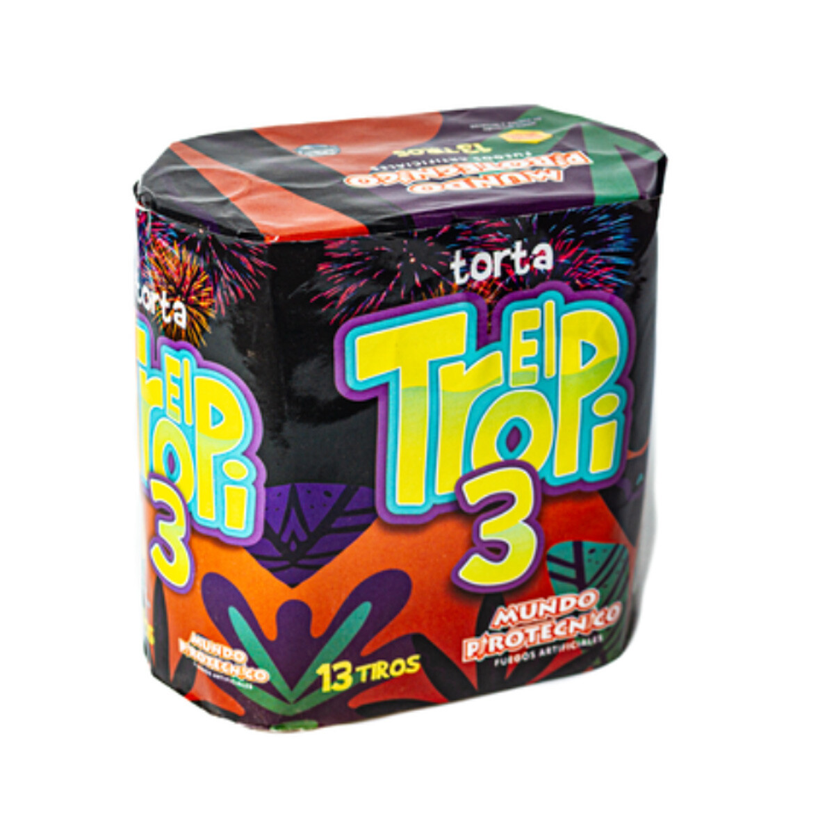 TORTA EL TROPI MUNDO PIROTECNICO 13 Tiros 