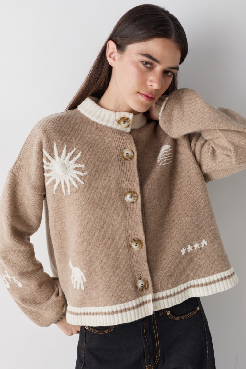 PRE VENTA CARDIGAN TERRO UY Beige