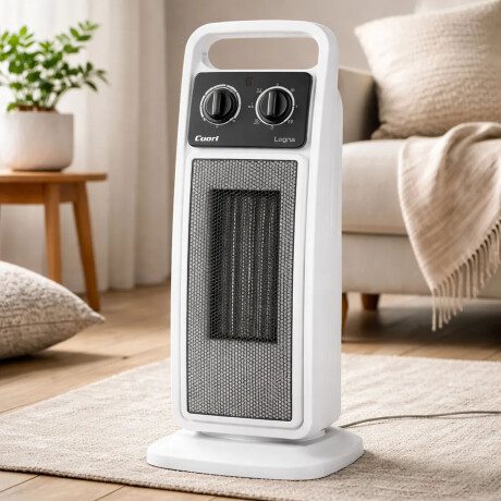 Caloventilador Torre Convector Oscilante 2000W Cuori Legna Blanco