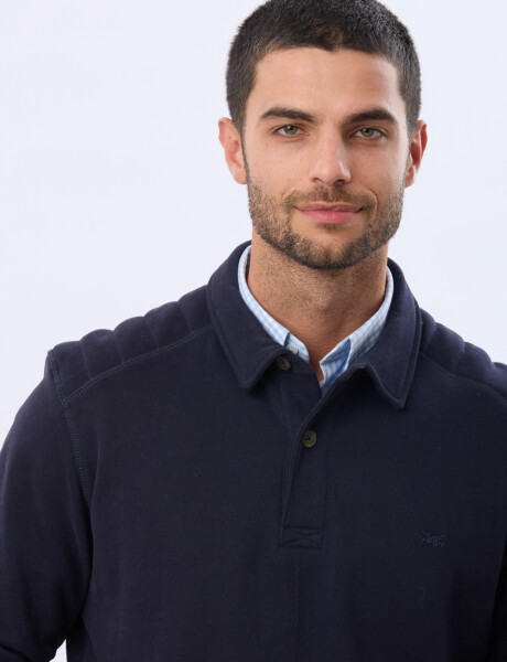 BUZO POLO DE FELPA Azul