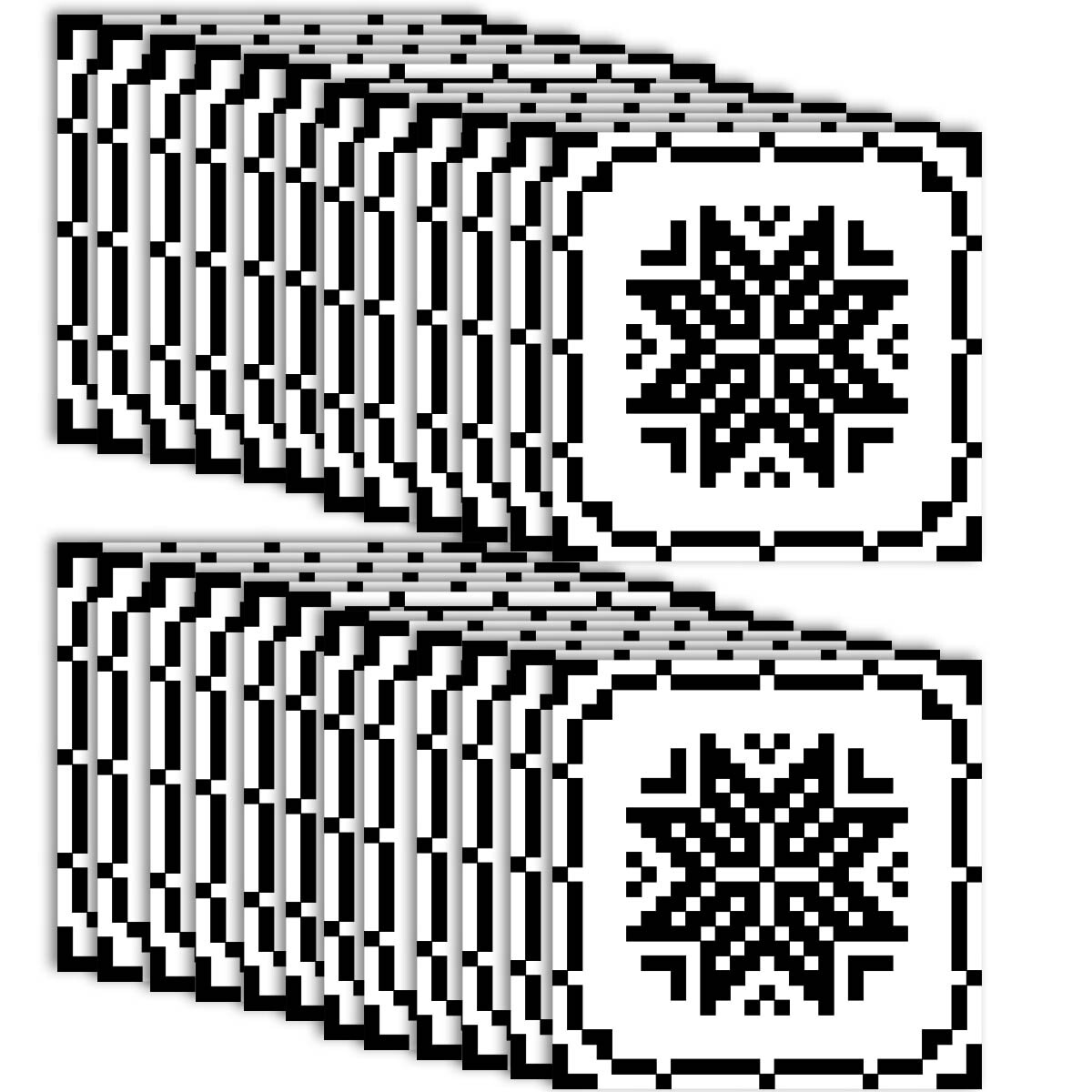 Revestimiento Vinilico X20pc 20x20 Mosaico Azulejo - Jug004020-m3 