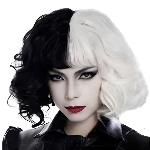 Peluca tipo Cruella Peluca tipo Cruella