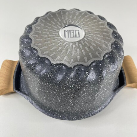 Olla Aluminio Fundido Presión Revestimiento Granito Tapa Vidrio 20cm Olla Aluminio Fundido Presión Revestimiento Granito Tapa Vidrio 20cm