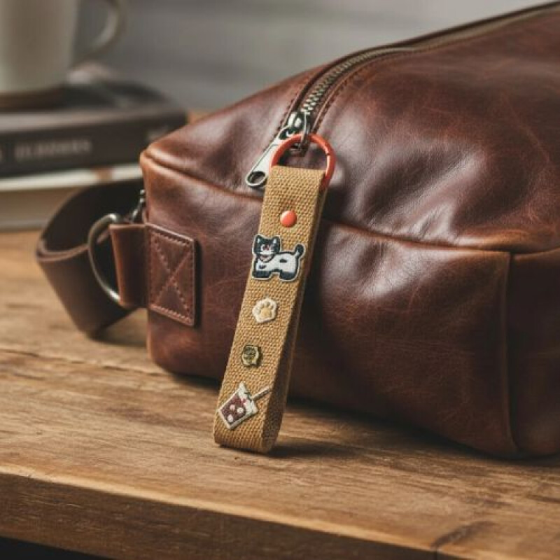 Llavero Cinta- Gatito y Cafe Llavero Cinta- Gatito Y Cafe