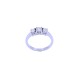 Anillo 18 k blanco con 3 brillantes engrace 4 puntas. Anillo 18 k blanco con 3 brillantes engrace 4 puntas.