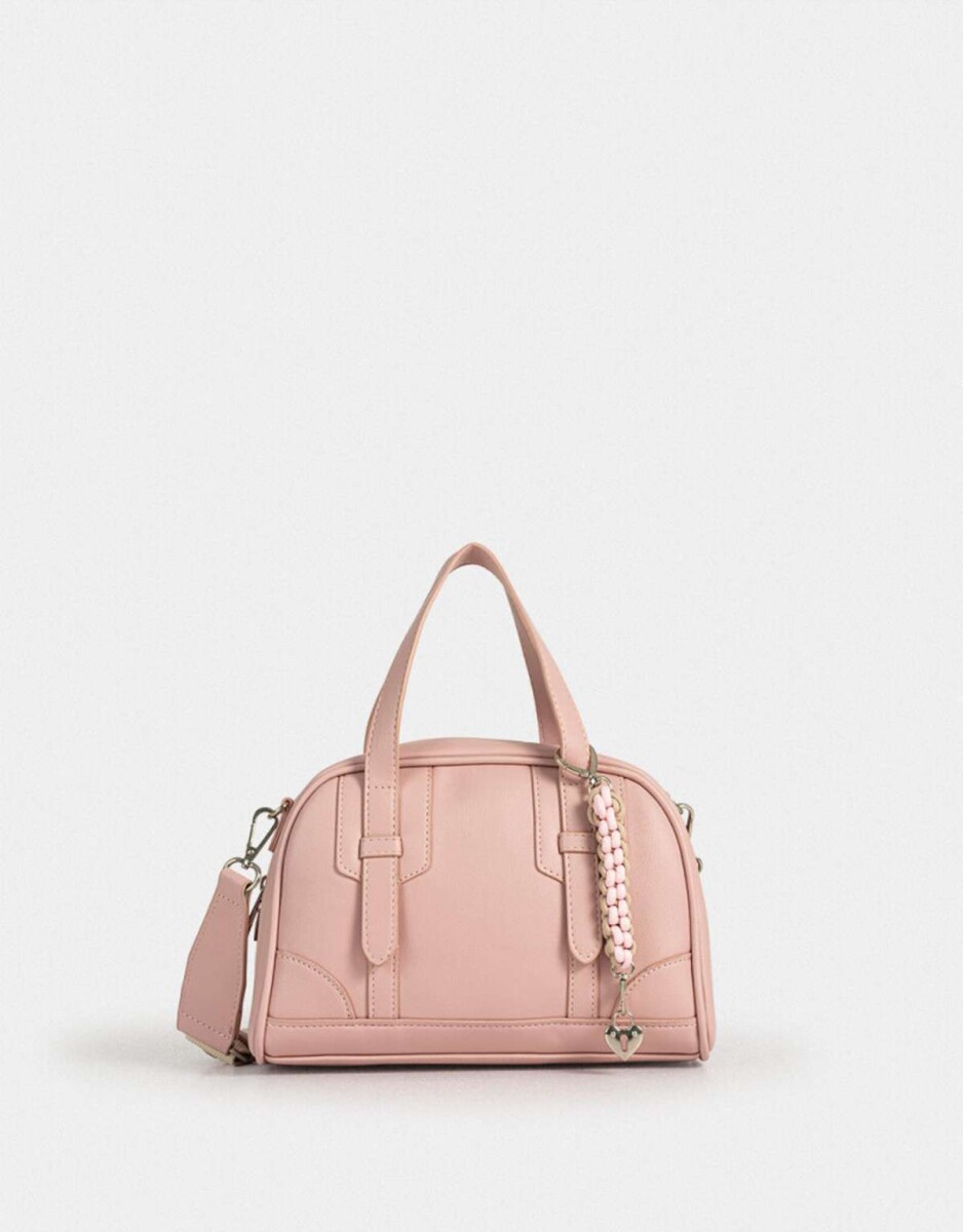 Cartera Bowling Con Charm - Rosa Viejo 