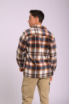 Sobrecamisa a cuadros Terracota