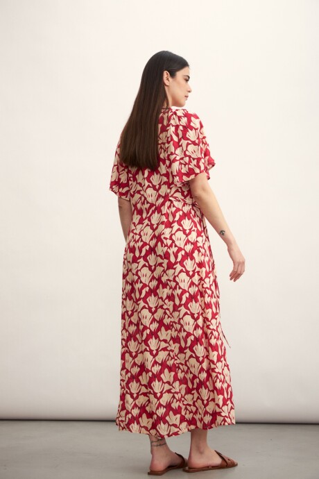 Vestido Valeria Bordó