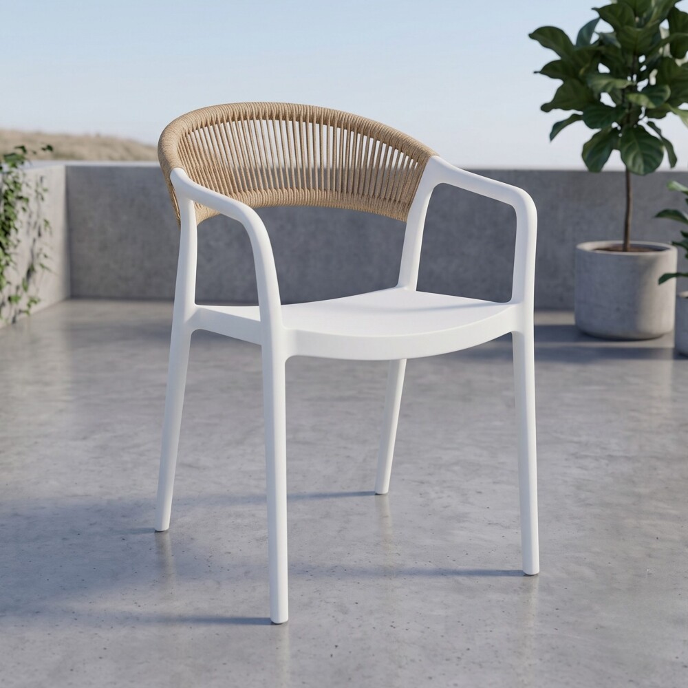 Silla de Jardín Valencia Blanco