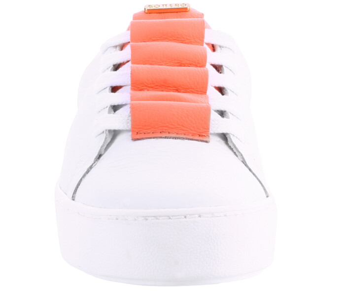 Championes de Mujer Bottero Acordonado Blanco - Rosado Coral