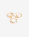 Sets Anillos Metal Anillo Set Metal - Dorado