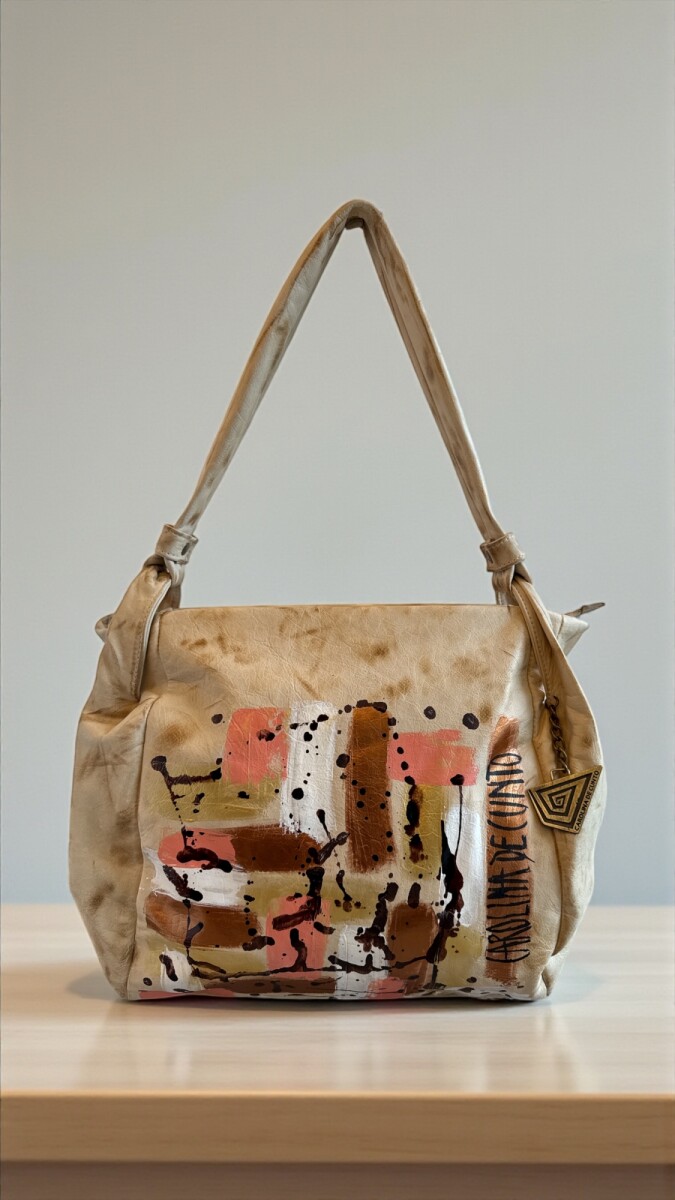 Cartera Romi Natural Con Arte 