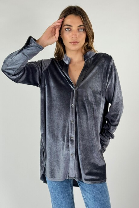 CAMISA VELVET ORNELLA Grafito