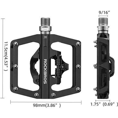 Rockbros - Pedales para Bicicleta - Picos Antideslizantes 001