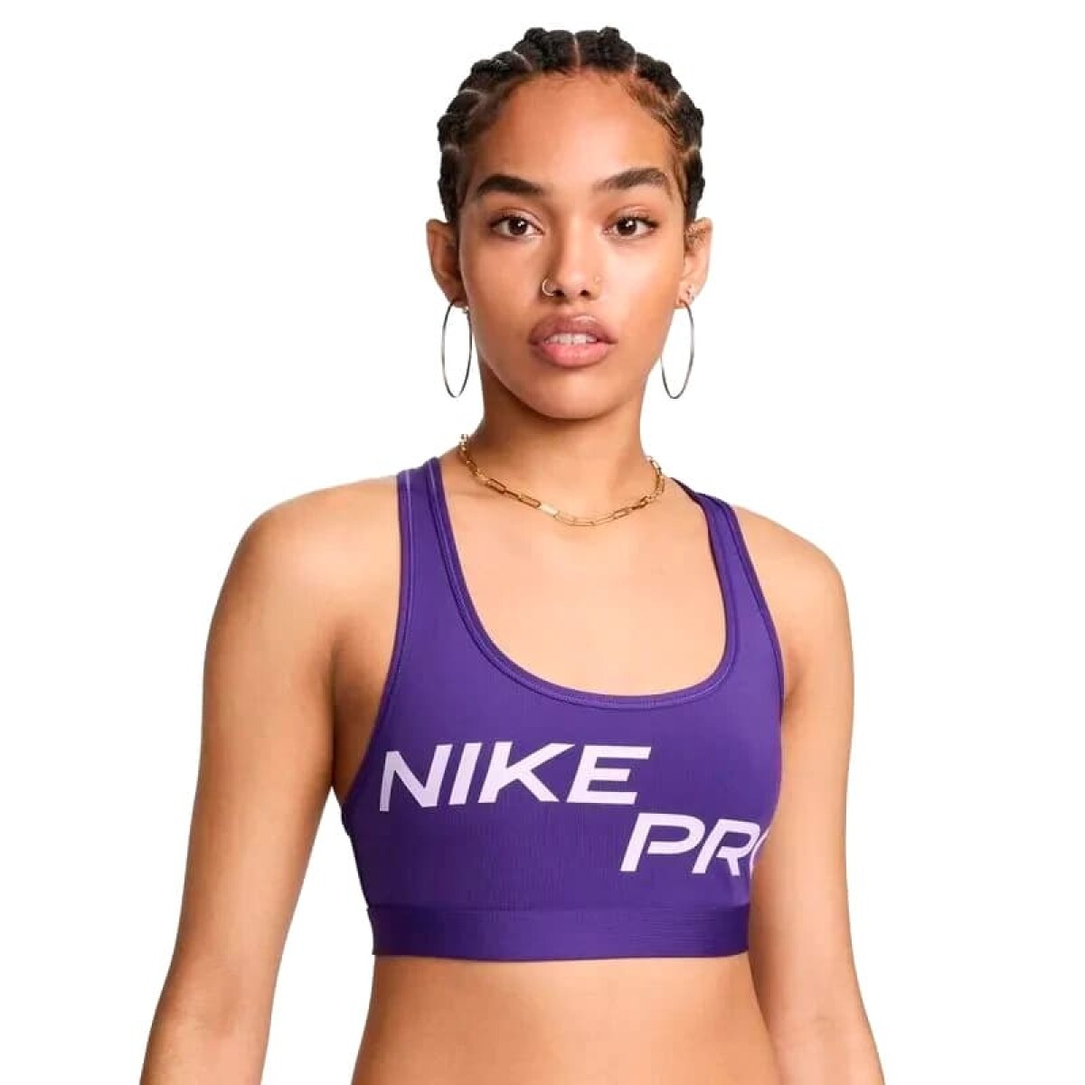 Top Nike Swoosh Pro Dri-fit de Mujer - FN2749-547 - Purpura 
