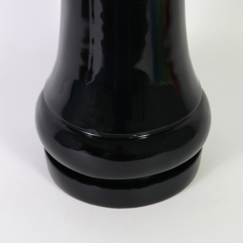 FIGURA AJEDREZ TORRE NEGRO 17X42CM Unica