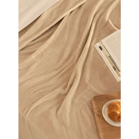 Frazada flannel blanket 2 p Beige