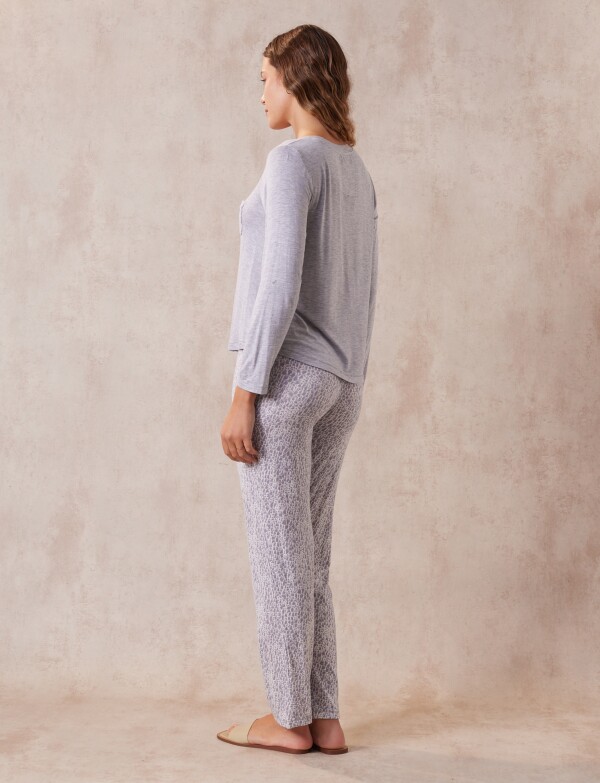 Pijama Con Pantalón GRIS/MULTI