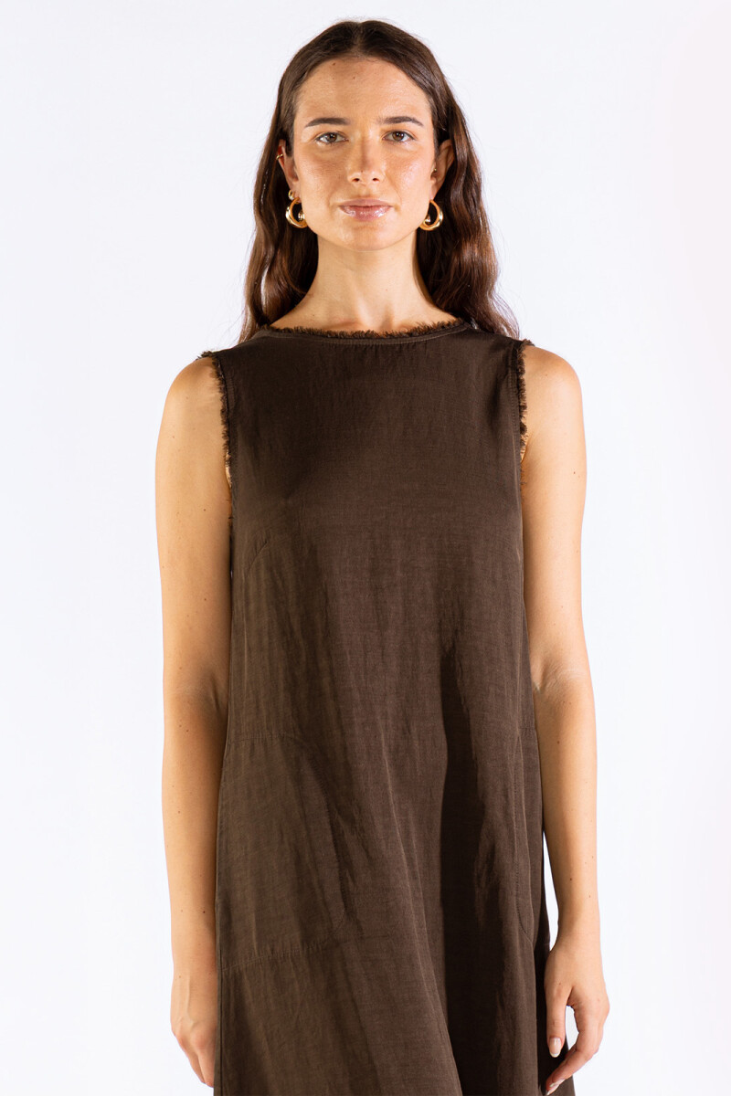 LARA LONG DRESS Coffee